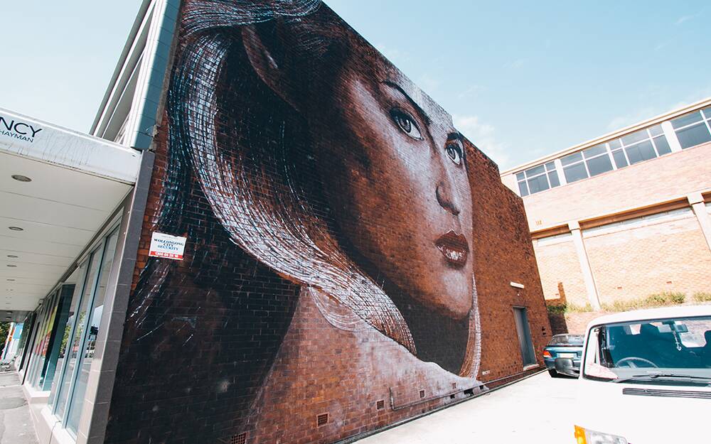 Artworks from the 2012 and 2013 Wonderwalls Festival. Picture: CHRIS PHILLIPS