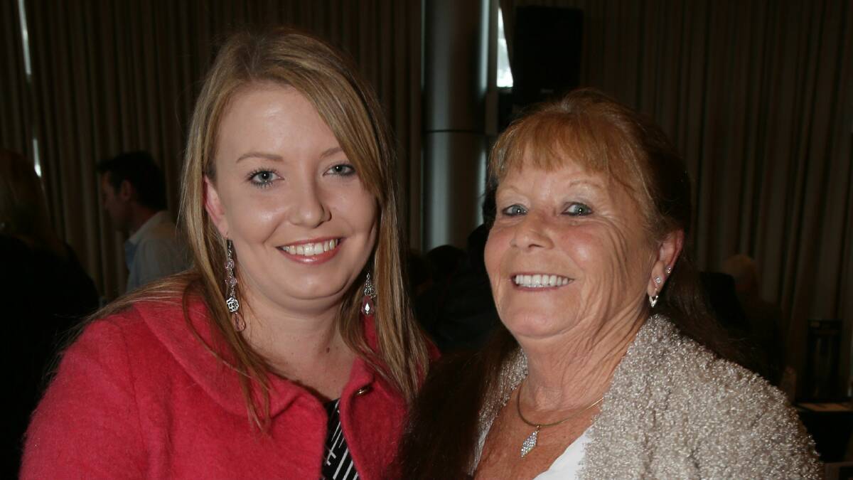 Carly and Sue Nauruschat at an Illawarra Cancer Carers fundraiser.