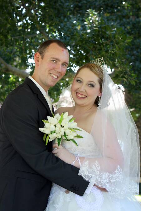 September 7: Brooke Robertson and Matthew Desborough were married at Market Square Garden, Wollongong.