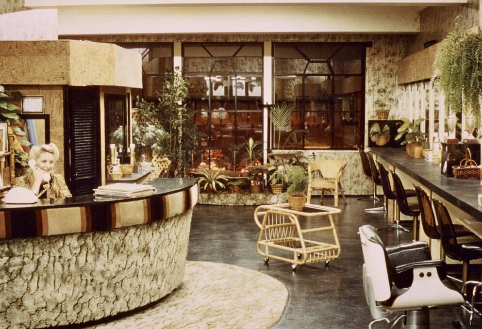 The luxurious interior of the Robyn International hair salon which once employed 26  hairdressers.