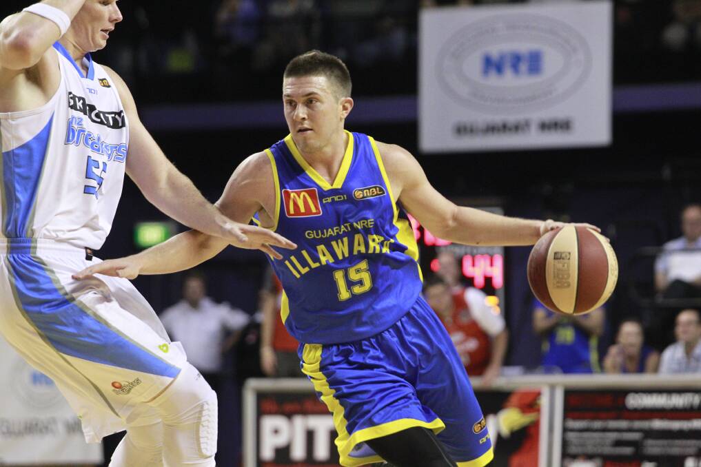 Wollongong Hawks, in blue jerseys, beat New Zealand 88-68 at the WEC. Picture: CHRISTOPHER CHAN