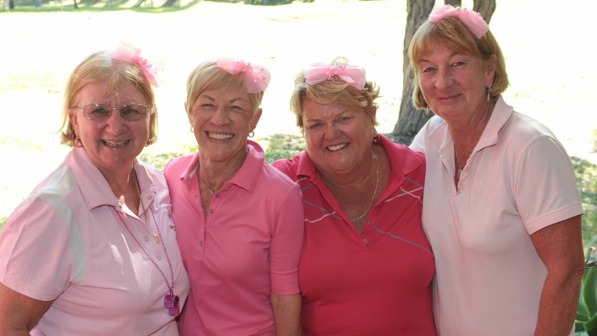 Valerie Leiner, Barbara Kerr, Maureen Hawkesby and Linda Schmidt at Russell Vale Golf Club.