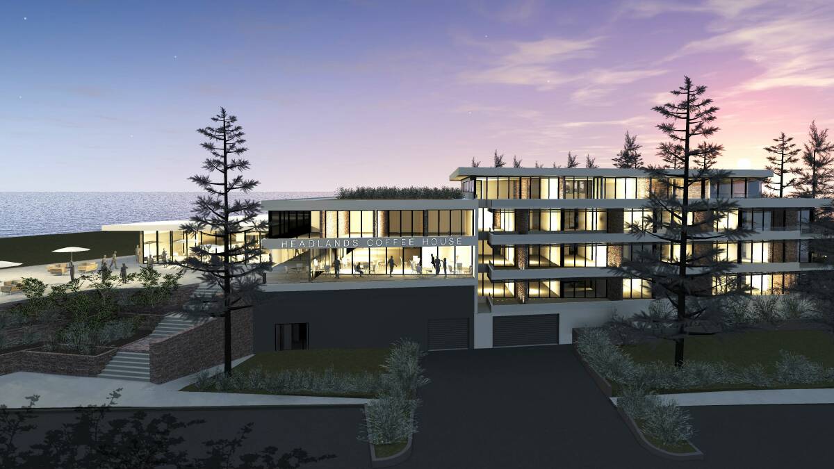 An artist’s impressions of the proposed $25 million complex for the Headlands Hotel site.