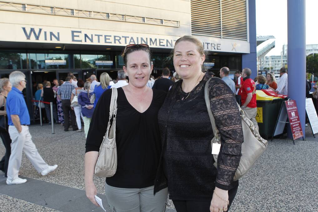 Charmaine Roshier and Kathy Jackson at WIN Entertainment Centre.