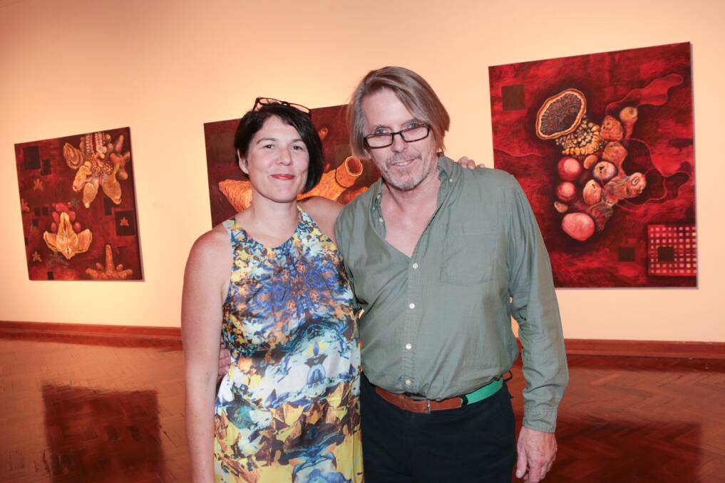 Gina Fairley and Tony Twigg at Wollongong City Gallery.