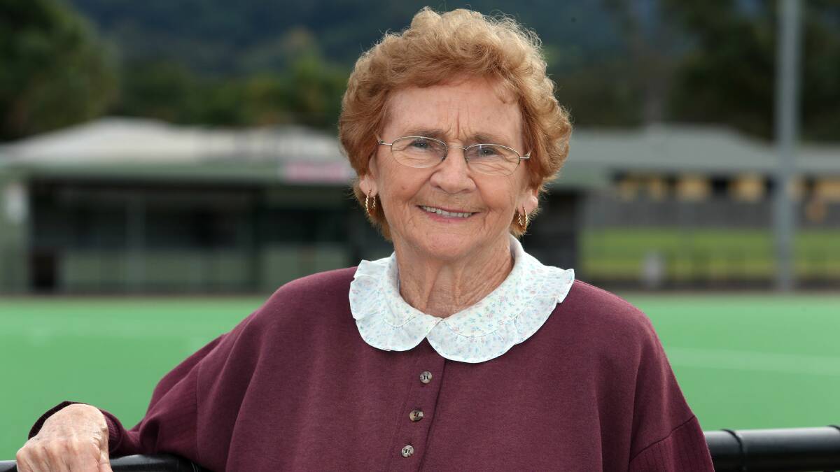 Elaine Carr wins the OAM for her 60 years of service to the sport of hockey as a player, coach and administrator. Picture: ROBERT PEET