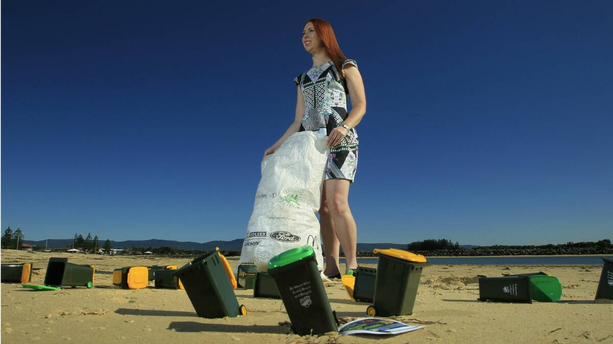 Stockland Shellharbour marketing manager Catherine Nixon on Warilla Beach foreshore. Picture: ANDY ZAKELI