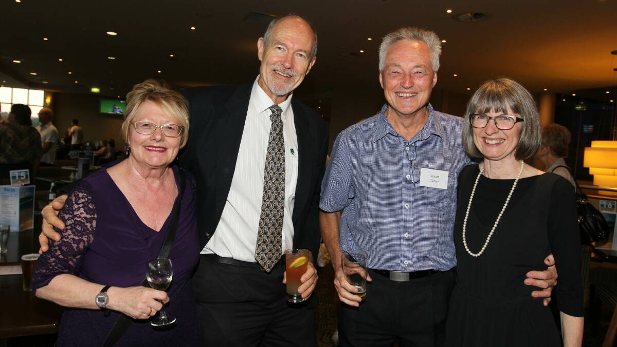 Kathy Rozmeta, Ian Kettle, Stuart Turner and Margaret Bond at Wollongong Golf Club.