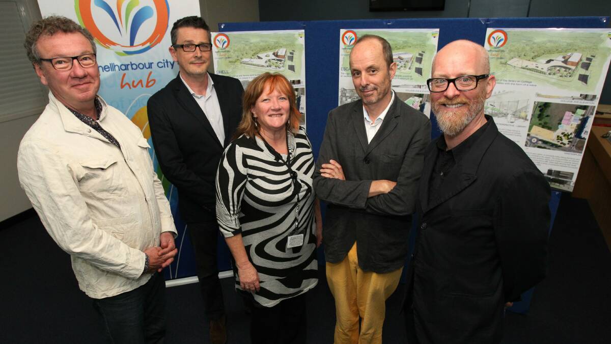 David Stevenson, Ian Armstrong, Mayor Marianne Saliba, Thierry Lacoste and Richard Does. Picture: GREG TOTMAN
