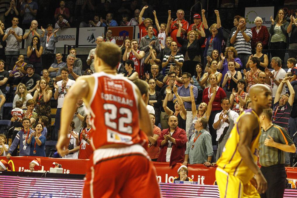 The Hawks beat the Kings 73-69 at the Sydney Entertainment Centre. Picture: CHRISTOPHER CHAN