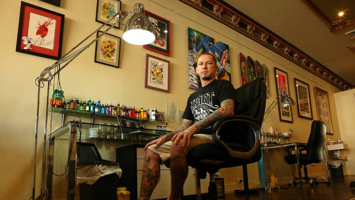 Wayne Cartwright has run a successful shop in Thirroul for 17 years. Picture: KIRK GILMOUR