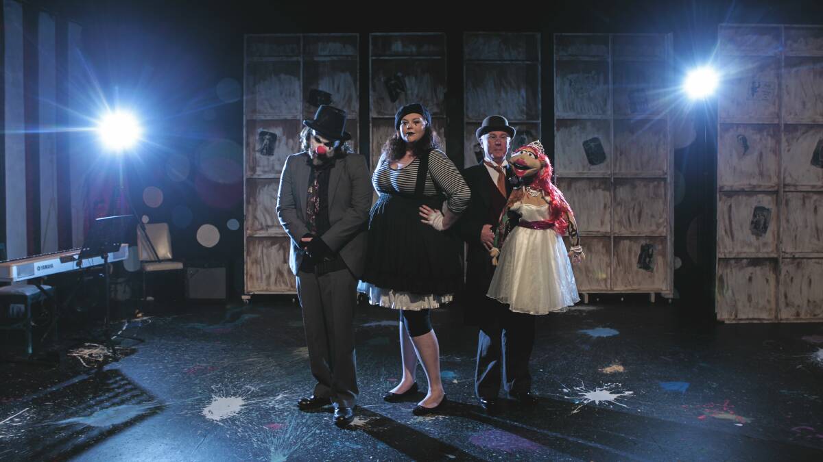 Bradley Nola, Nerida Brown and Anton Johannssen star in Le Cirque De Cabaret.Picture: CHRISTOPHER CHAN