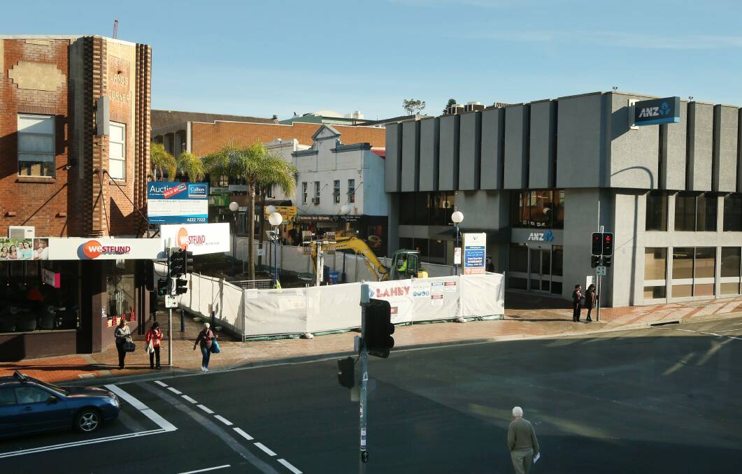 Construction work on the new-look Crown Street Mall is already underway.