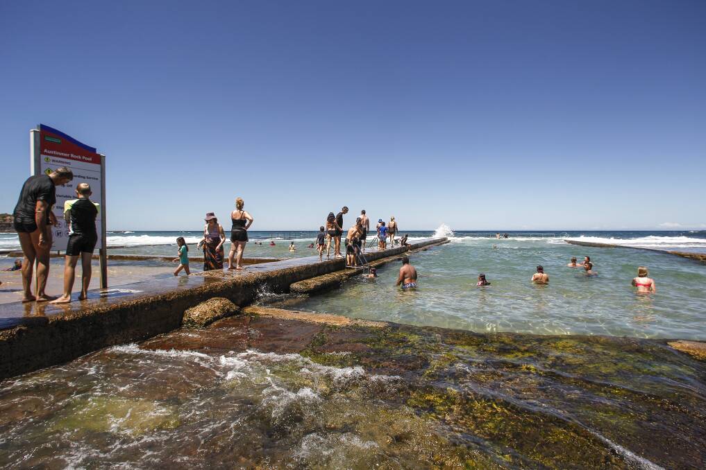 Austinmer rock pools. Picture: Christopher Chan