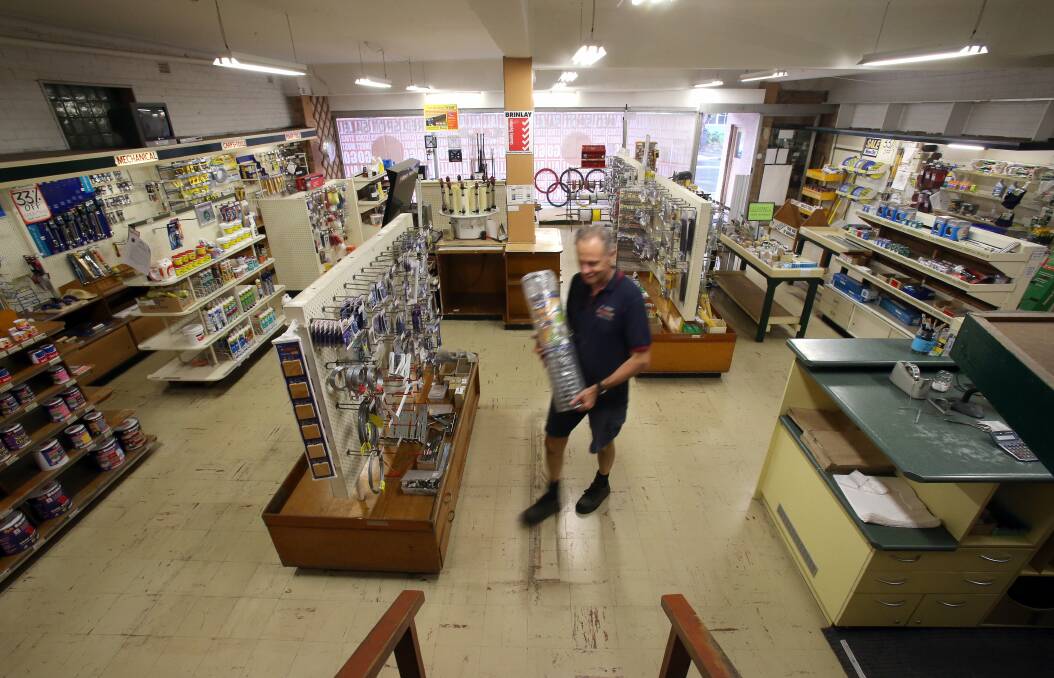 Jackson’s Hardware manager Ron Farrington at the store. Picture: KIRK GILMOUR