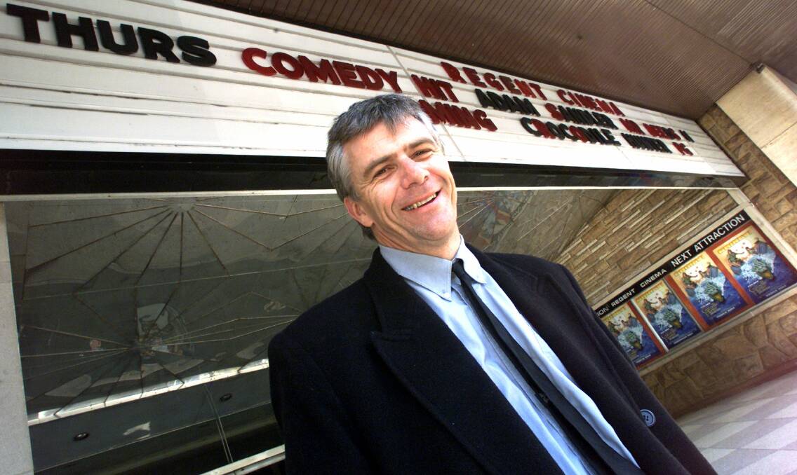 Cunningham MP Michael Organ outside Wollongong's historic Regent Theatre. The Federal MP fights for the preservation of the Art Deco cinema.