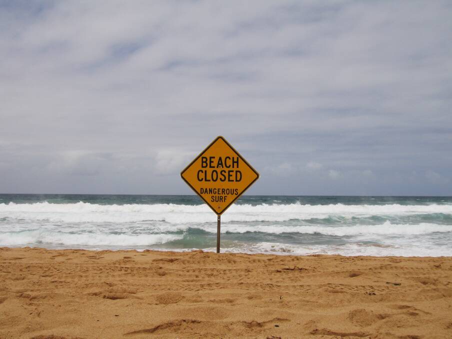 Beaches shut due to fickle rip tides