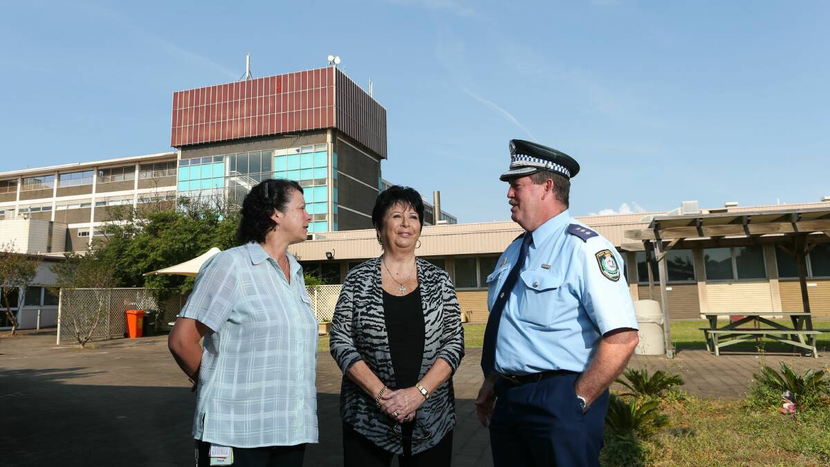 Deputy director of nursing Louise Morrison, Lorraine Stewart and Inspector Bryan Rugg. Picture: ADAM McLEAN 