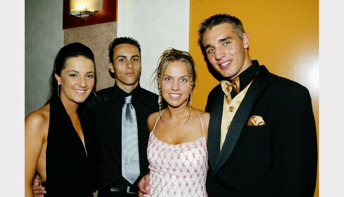Illawarra Sports High, 2003: Silvana Tupanceska, Anton Batur, Melissa Hristovska, and Dwayne Diaz.