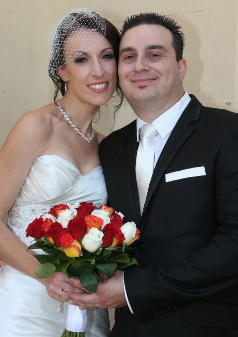 April 6: Marah Cecchele and Serafino Ianchello were married at St Francis Xavier Catholic Cathedral, Wollongong.