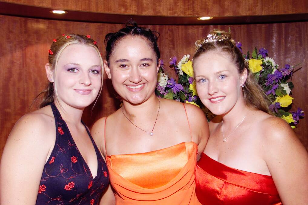 Corrimal High, 2001: Jacqui Sperring, Katrina Green and Charlene Jones.