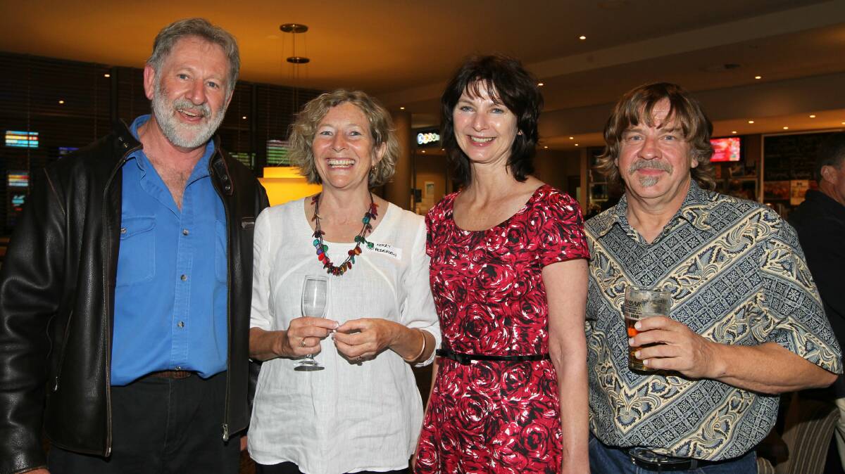 Will Douglas, Kerry Pedersen, Ann Dombroski and Murray Robinson at Wollongong Golf Club.