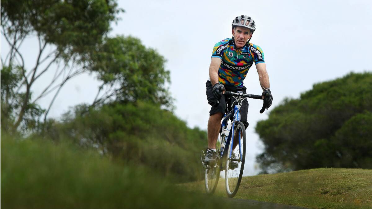 Simon Noakes is in training for the Tour de Chance later this month. Picture: SYLVIA LIBER