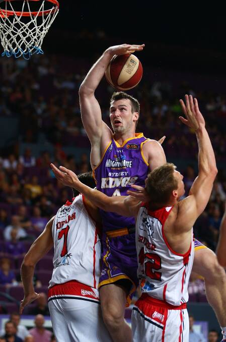 The Wollongong Hawks defeat the Sydney Kings 69-63 at the Sydney Entertainment Centre. Picture: GETTY IMAGES