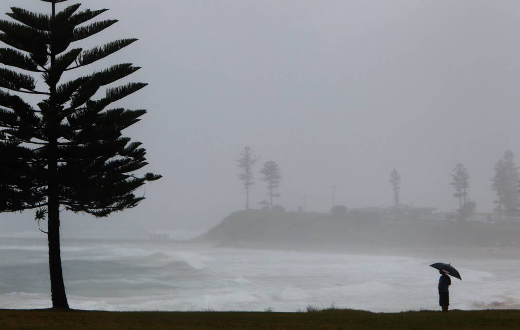 While the region got wet last night, the expected high winds did not appear. Picture: KEN ROBERTSON