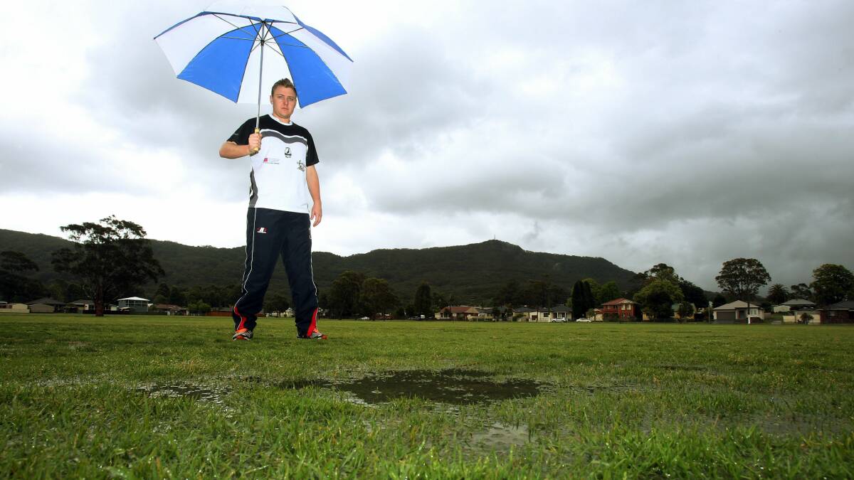 Balgownie's James Fleming will sit out another round in Illawarra cricket left washed out.