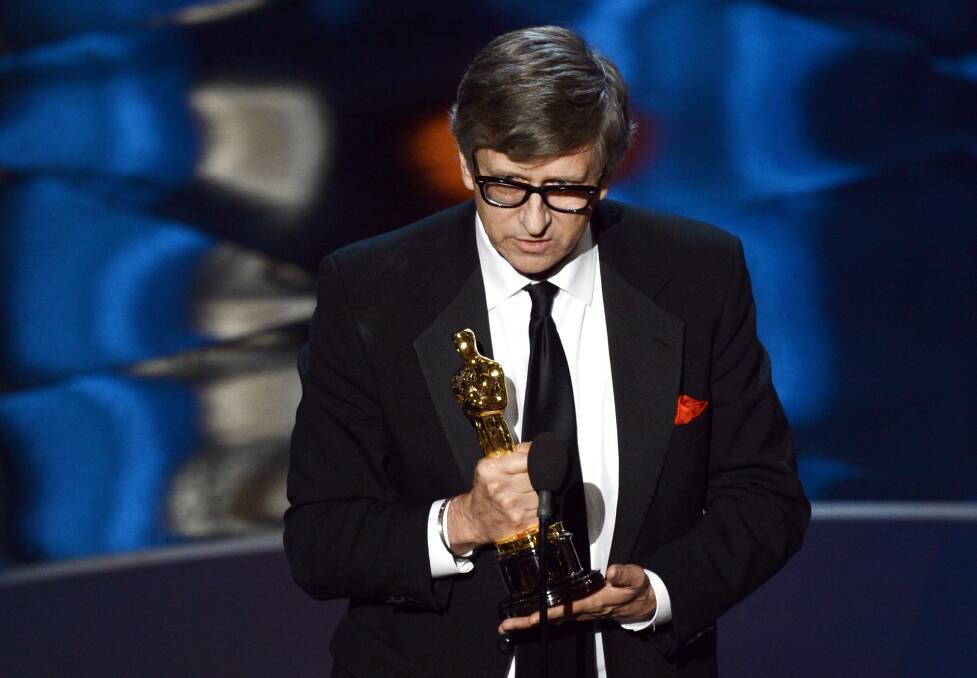Production designer Rick Carter accepts the Best Production Design award for 'Lincoln'. Photo: Getty Images