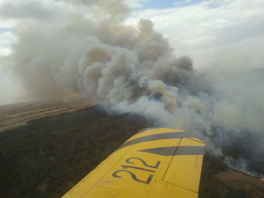 Fire at Harden, NSW. Photo: RFS