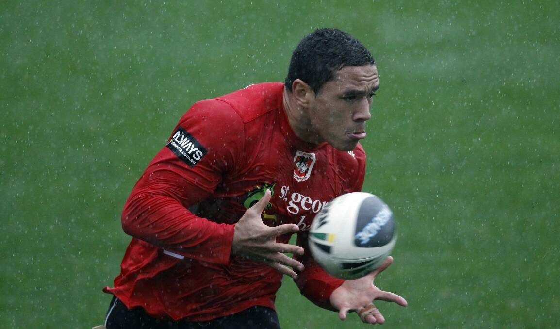 Tyson Frizell will remain with the Dragons until 2017. Picture: ANDY ZAKELI