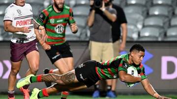Dion Teaupa will be South Sydney's third halfback this season when the Rabbits take on the Dragons. (Dan Himbrechts/AAP PHOTOS)