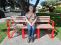 Jennifer Kelly at the Osborne Park bench set up to remember her son Brent Peter "Big Red" Kelly. Picture by Robert Peet