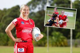 Steelers skipper Lily Rogan is a graduate of Illawarra's rich Tarsha Gale Cup (inset) production line. Pictures by Adam McLean and Anna Warr
