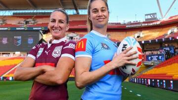 Ali Brigginshaw and Kezie Apps will lead their teams in a historic three-game SOO women's series. (Jono Searle/AAP PHOTOS)