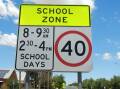 A school zone sign. File picture