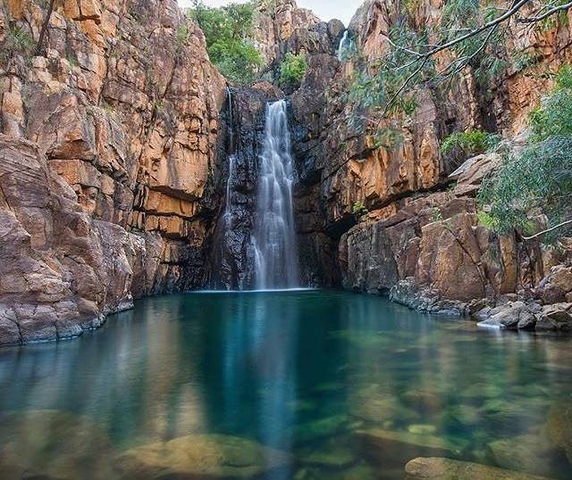 The Southern Rockhole, a seasonal waterfall nestled within Nitmiluk National Park, is a popular day trip for locals and visitors. Picture: Supplied. 