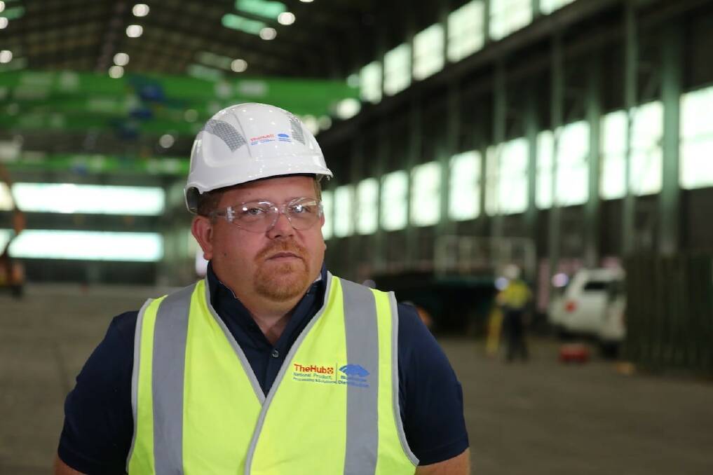 New facility: National operations manager at BlueScope Distribution Michael McPhan at the Unanderra warehouse. Picture: Supplied