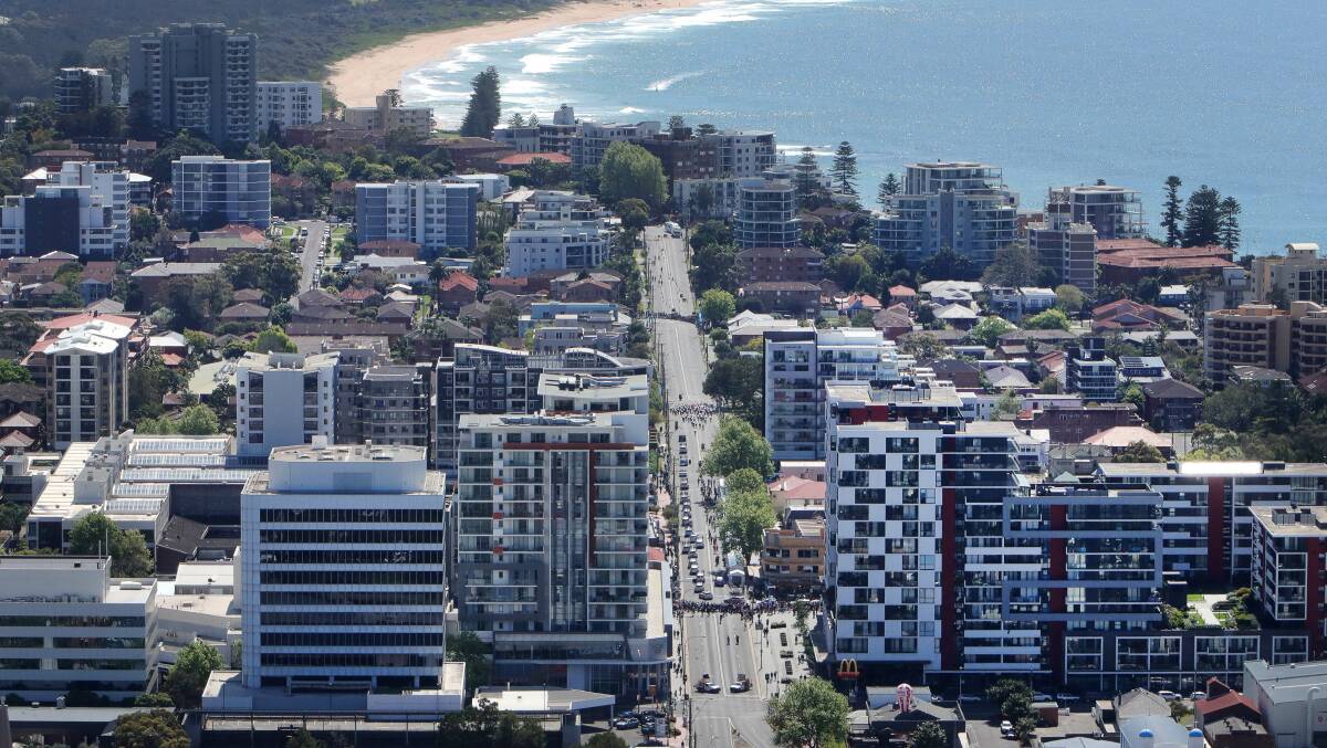 Too much residential development in the Wollongong CBD is harming the viability of the commercial core, a report has found. Picture by Sylvia Liber