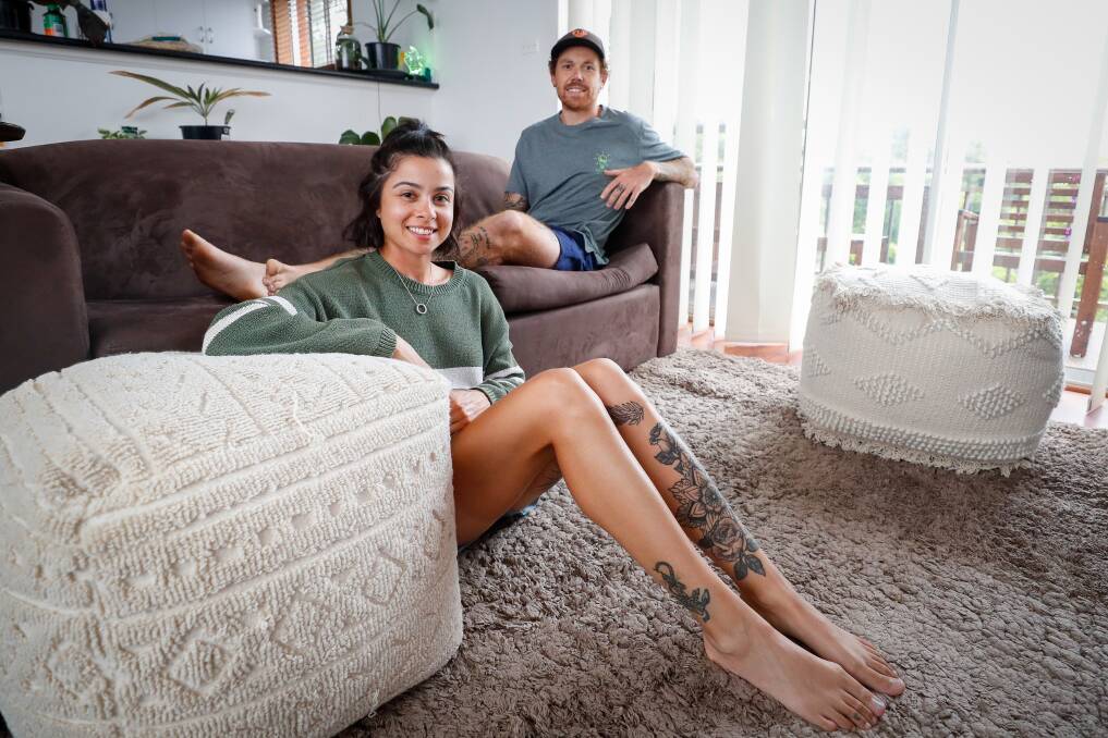 Moving in: Josh Smede and Sarra Kamat have moved to Wollongong from Parkes. Picture: Adam McLean