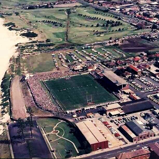 The Wollongong markets were held next to WIN Stadium in the bottom right of the photo. Picture credit Lost Wollongong/Wollongong City Libraries