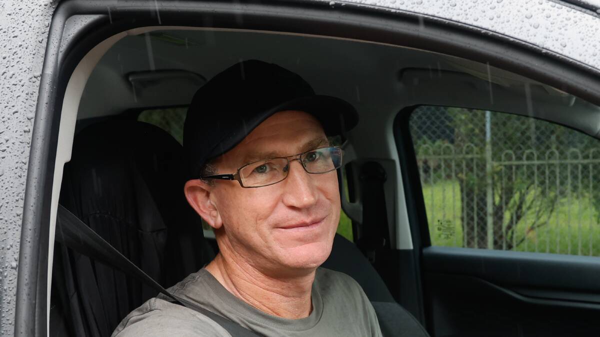 Miner Brett Boland leaving Russell Vale after management informed staff the mine would be closed. Picture by Anna Warr