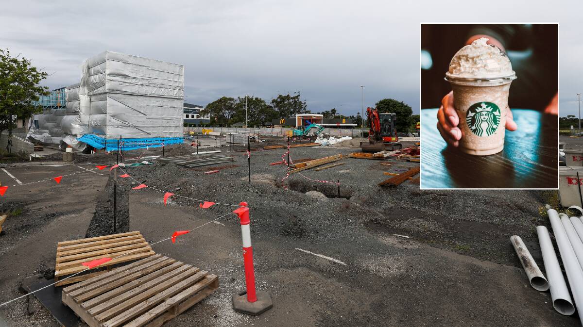 Illawarra residents will be able to pick up an ice caramel frappucino, with Starbucks moving into the former Warrawong Bunnings site. Picture by Adam McLean