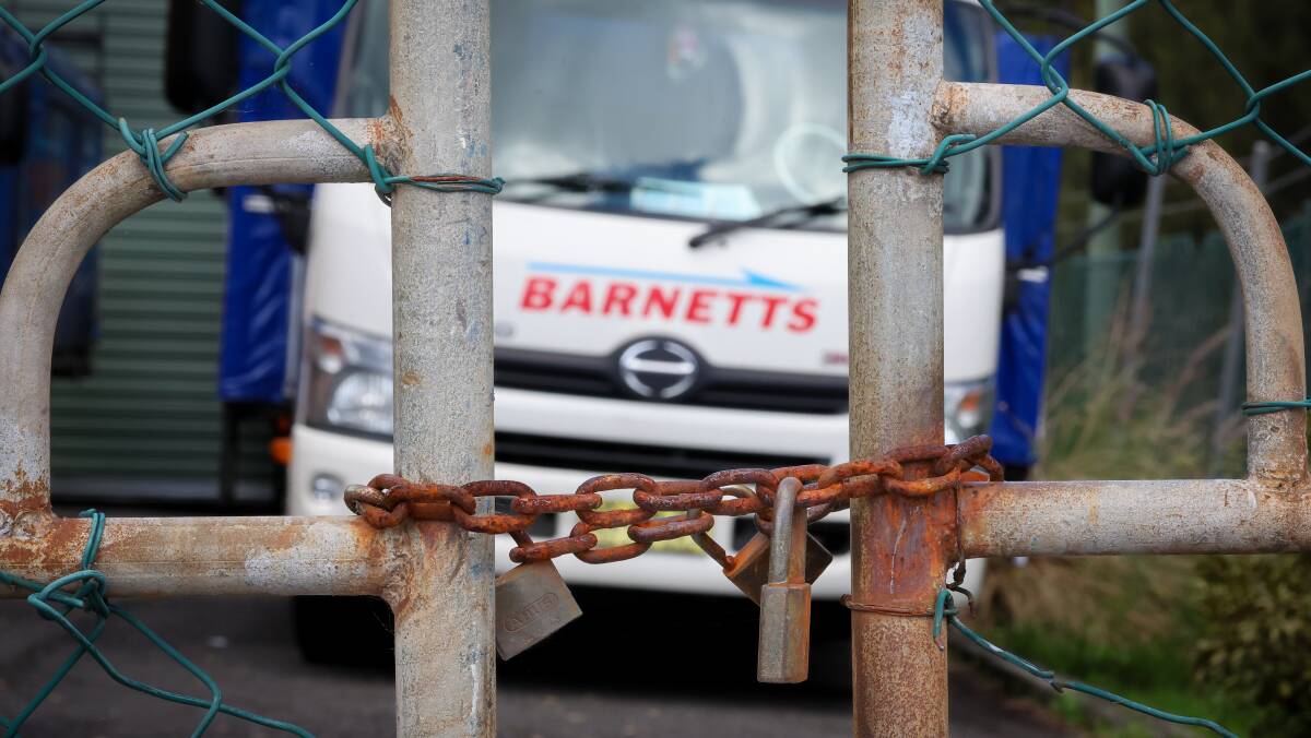 Barnett's Couriers closed down on Wednesday after a reported cyber attack crippled the business for weeks. Picture by Adam McLean