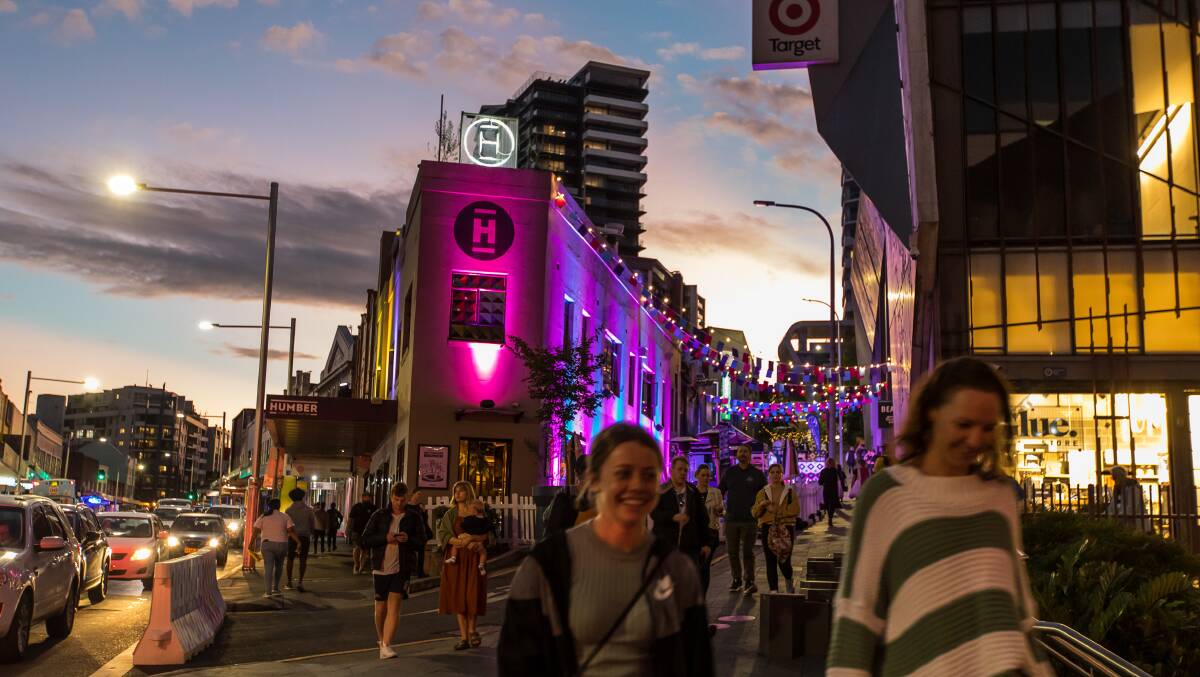 Revellers enjoy the Laneways Live event in May 2022 as more events and festival bring patrons back into the Wollonogng CBD after COVID. Picture by Anna Warr