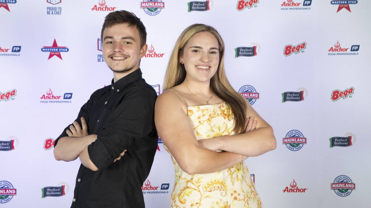 Young Wollongong chefs Blake Hage and Georgia Manganas were selected for the mentoring program. Picture supplied