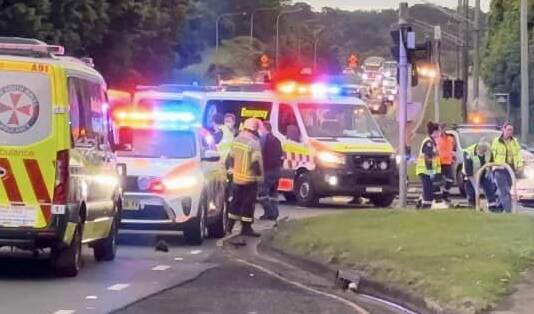 Brett Forster has been charged with four offences after being involved in a serious crash on Springhill Road on Friday. Picture from WIN News.