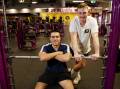 Harrison Fonseca and Byron Thake at Planet Fitness Warrawong. Picture by Sylvia Liber